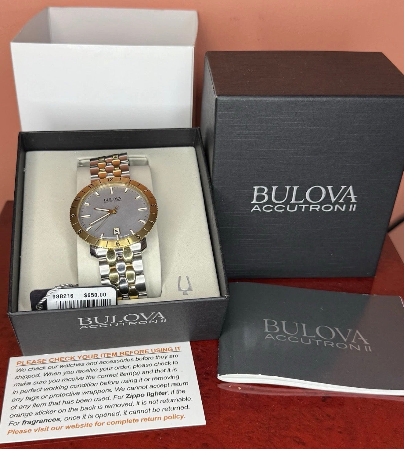 Bulova Accutron II Spaceview 98B216 Men's Watch Stainless Steel