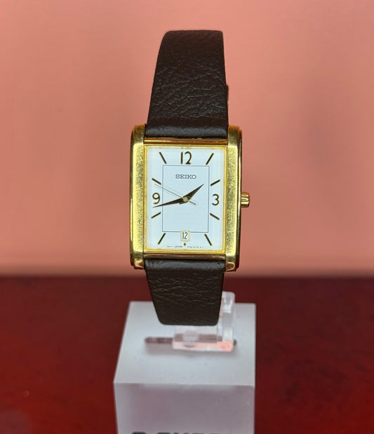 Seiko V752-0449 Quartz Watch Gold Tone