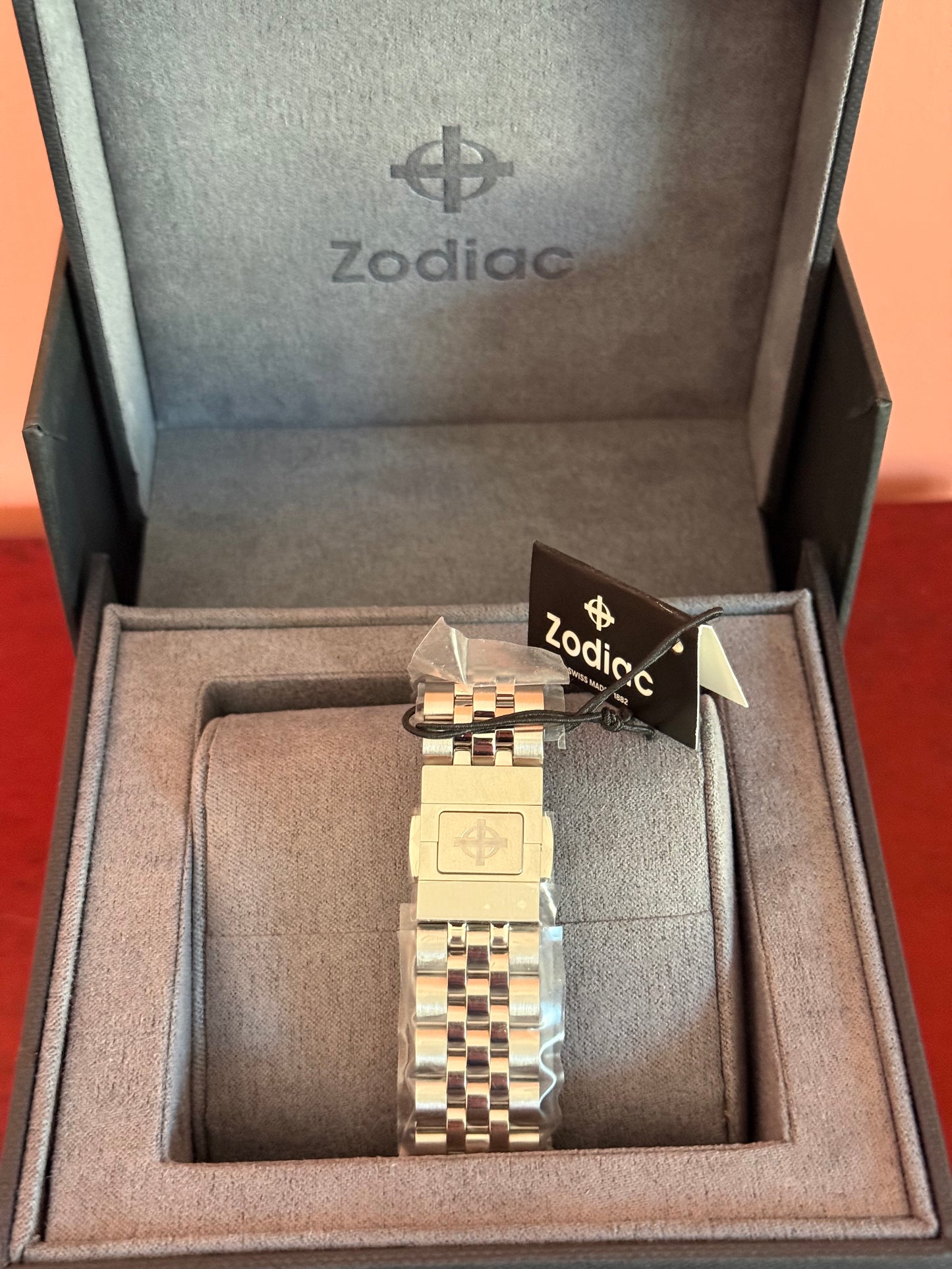 Zodiac Super Sea Wolf Lapis Lazuli Dial Compression Diver
