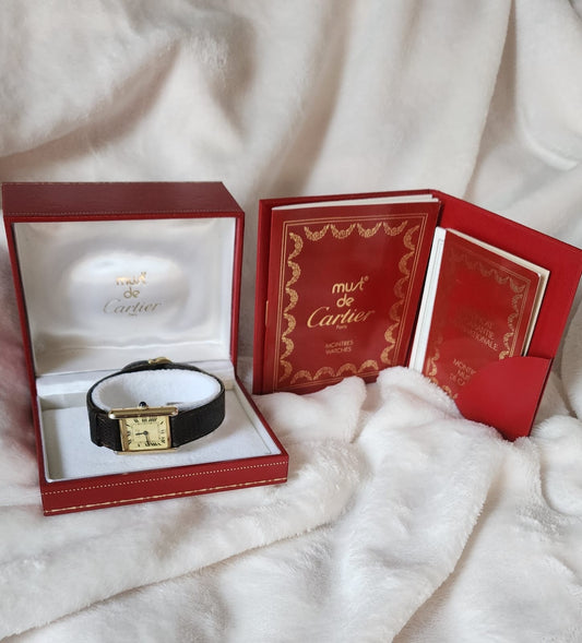 Cartier- Must de Cartier Tank Vermeil