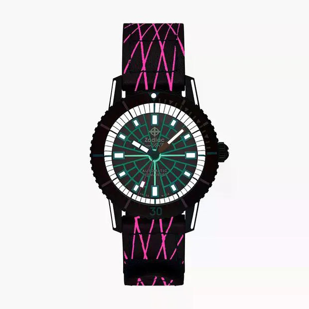 Zodiac x Worn & Wound - Super Sea Wolf Laser Tag Limited Edition Of 228