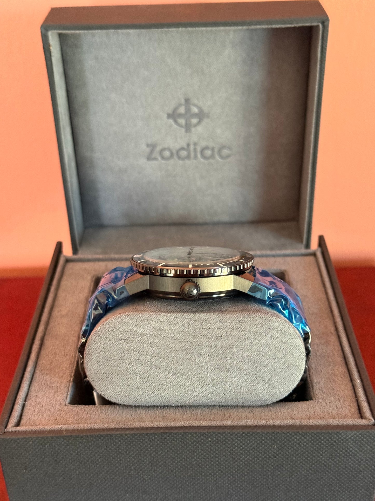 Zodiac Super Sea Wolf Malachite Dial Compression Diver